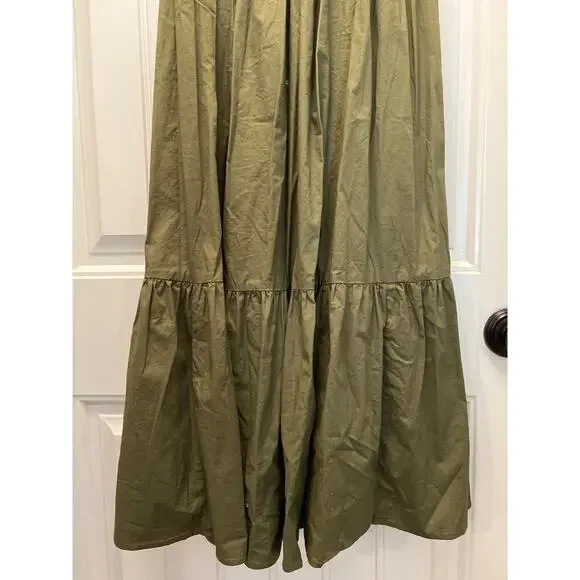 INC International Concepts Women’s Off The Shoulder Smocked Dress Size S Green - Picture 3 of 6